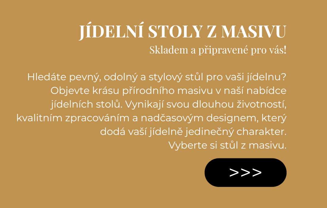 Jídelní stoly z masivu