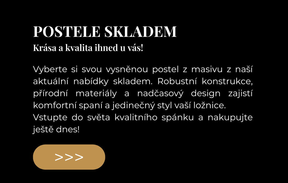 Postele z masivu skladem
