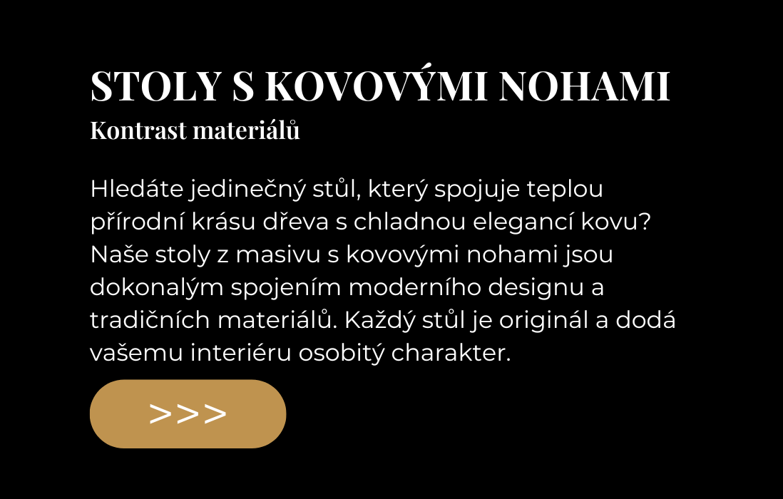 Stoly s kovými nohami - moderní stoly
