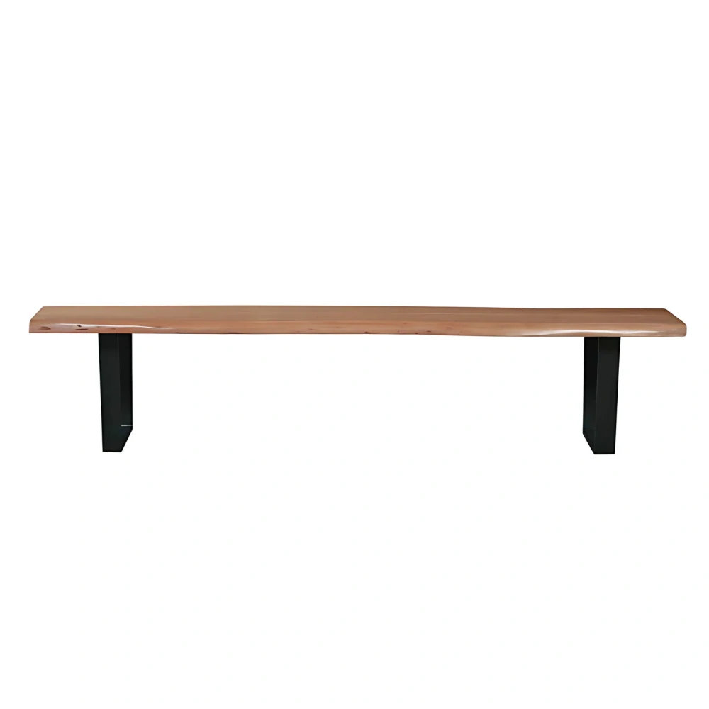 Lavice Andrea 150 cm světlá černé nohy