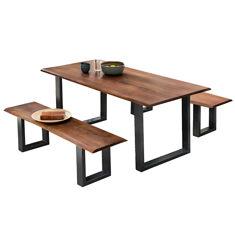 Lavice Andrea 150 cm černé nohy