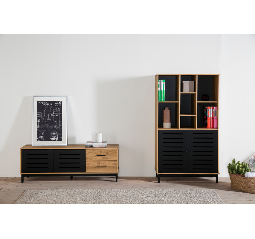 TV stolek Marckeric Alessia vosk/černá