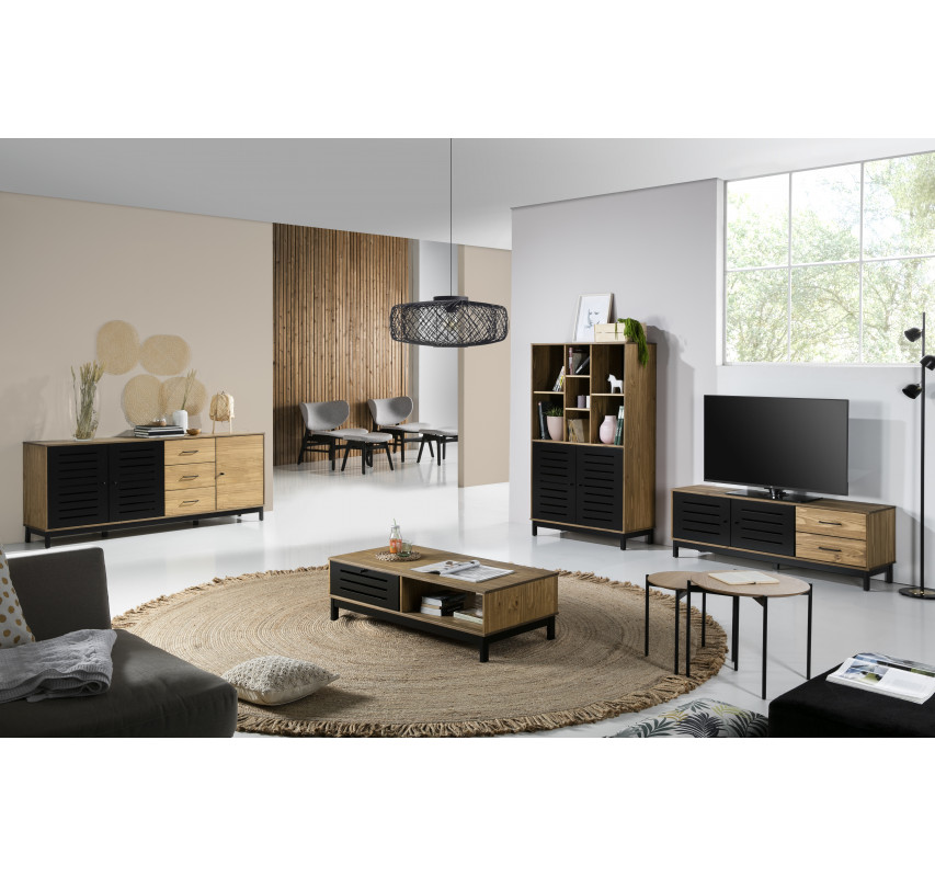 TV stolek Marckeric Alessia vosk/černá