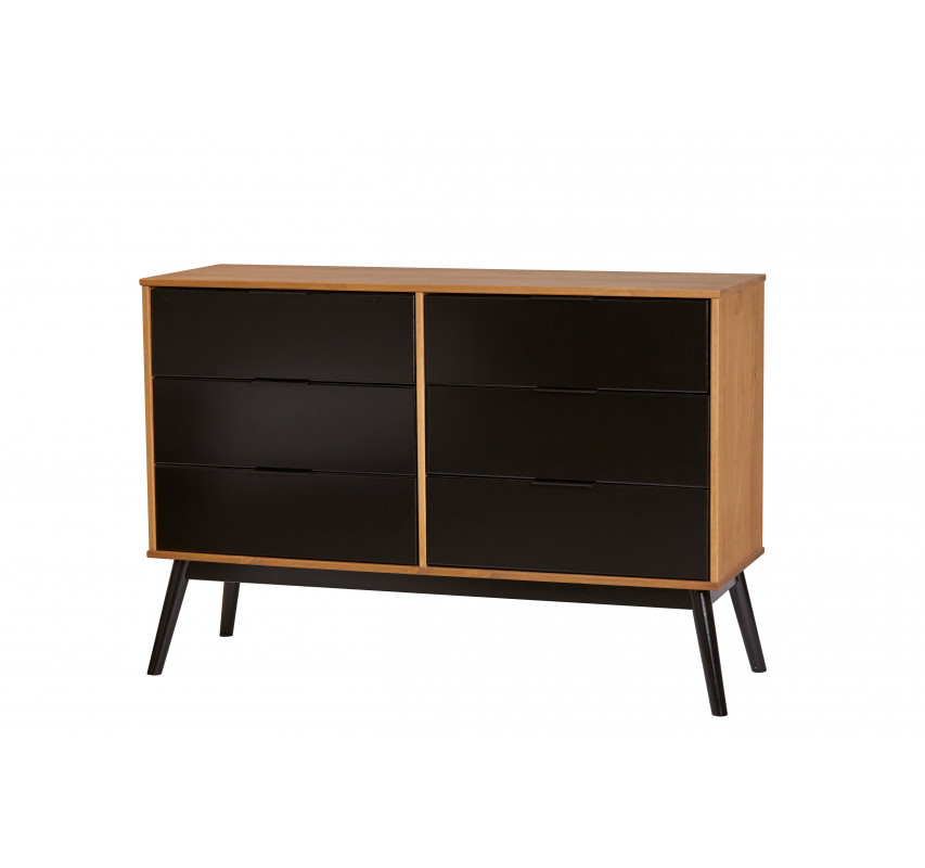 Komoda Marckeric Lucie vosk/černá