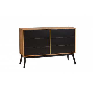 Komoda Marckeric Lucie vosk/černá