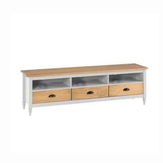 TV stolek Marckeric Joyce vosk/bílá