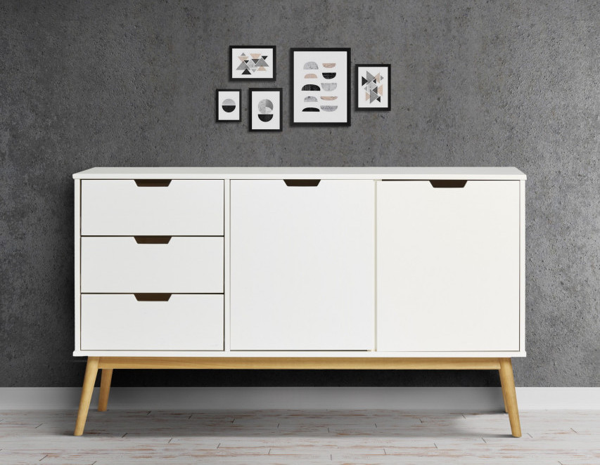 Komoda Van - skandinávský styl bílý nábytek